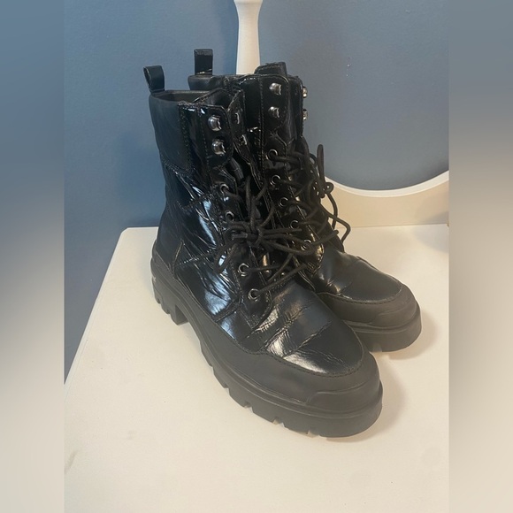 Aldo Shoes - Aldo Combat Boots - Black 7.5